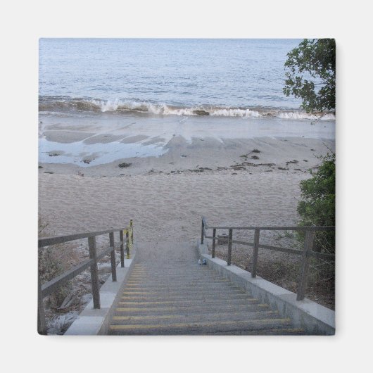 stappen naar het strand magneet (Voorkant)