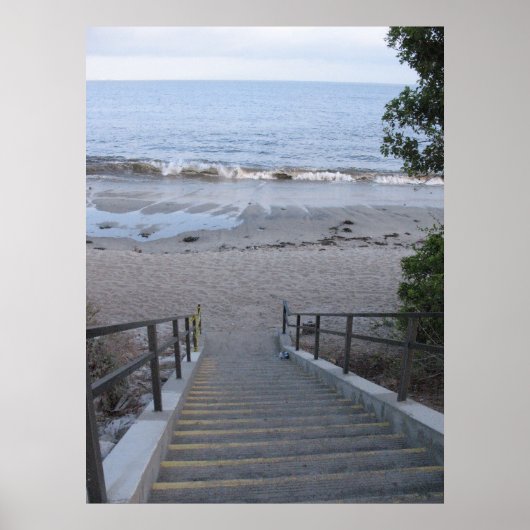 stappen naar het strand poster (Voorkant)