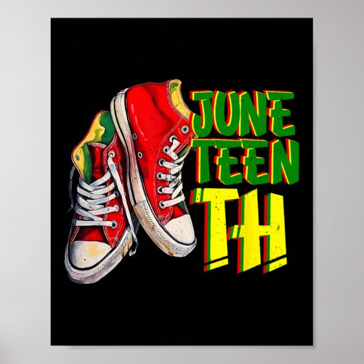 Stappen naar Juneteenth Black King Voedingsfeit Poster (Voorkant)