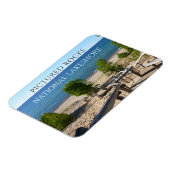 Stappen naar Twelvemile Beach, afgebeeld Rocks Mag Magneet (Linkerzijde)