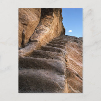 Stappen op maan briefkaart