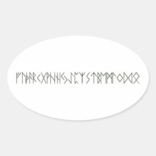 Stappen Ovale Sticker (Voorkant)