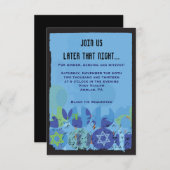 STAPPEN STONES Bar Bat Mitzvah Party Kaart (Voorkant / Achterkant)