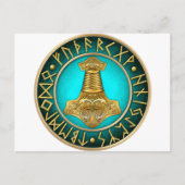 Stappen - Thors Hammer - Blauwgroen Briefkaart (Voorkant)
