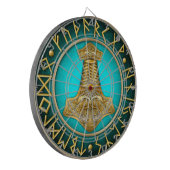 Stappen - Thors Hammer - Blauwgroen Dartbord (Voorkant Links)