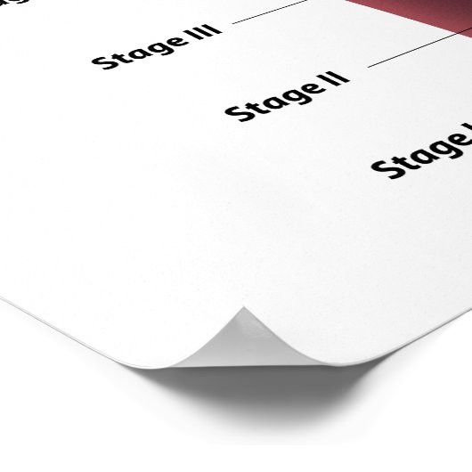 Stappen urinaire blaaskanker Poster (Hoek)