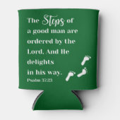 Stappen van een goed Man - Psalm 37:23 Blikjeskoeler (Voorkant)