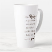 Stappen van een goed Man - Psalm 37:23 Latte Mok (Rechterhoek)