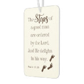 Stappen van een goed Man - Psalm 37:23 Luchtverfrisser (Links)