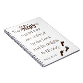 Stappen van een goed Man - Psalm 37:23 Notitieboek (Rechterzijde)