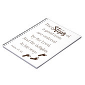 Stappen van een goed Man - Psalm 37:23 Notitieboek (Linkerzijde)