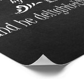 Stappen van een goede Man Bijbel Verse Typografie Poster (Hoek)