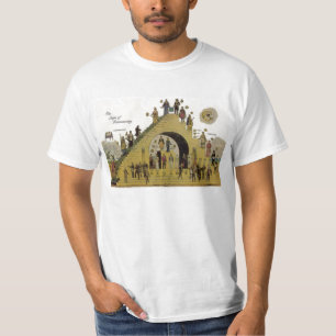 Stappen van het T-shirt van de metselaar