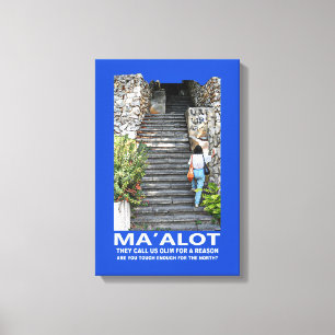 Stappen van Ma'alot Canvas Afdruk