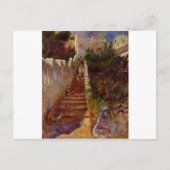 Stappen van Pierre-Auguste Renoir in Algiers Briefkaart (Voorkant)