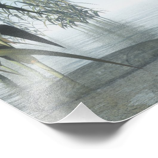 Stappen Zen naar de horizon Foto Afdruk (Hoek)