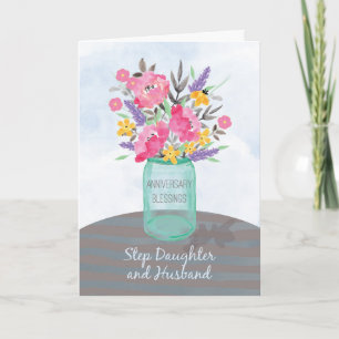 Stapsgemak en Echtband Jubileum-zegeningen Kaart