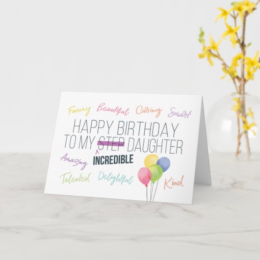 Stapsgemak, je bent ongelooflijk. kaart (Gele Bloem)