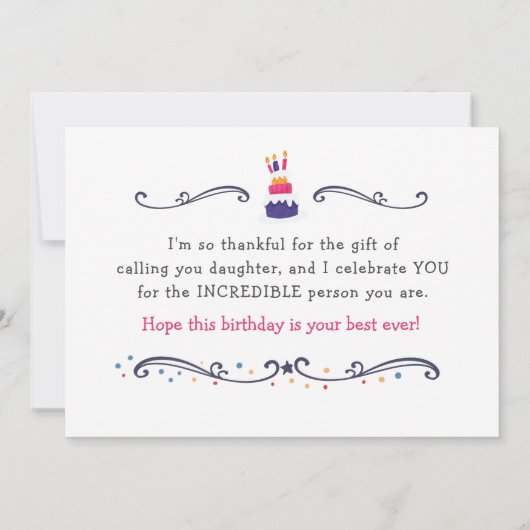 Stapsgemak, je bent ongelooflijk. kaart (Achterkant)