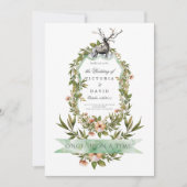 Stapsgewijs bossenwijde bruine bruiloft kaart (Voorkant)