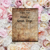 Stapsgewijs Wereldbol Reisjournaal met stuurdruk Kaart