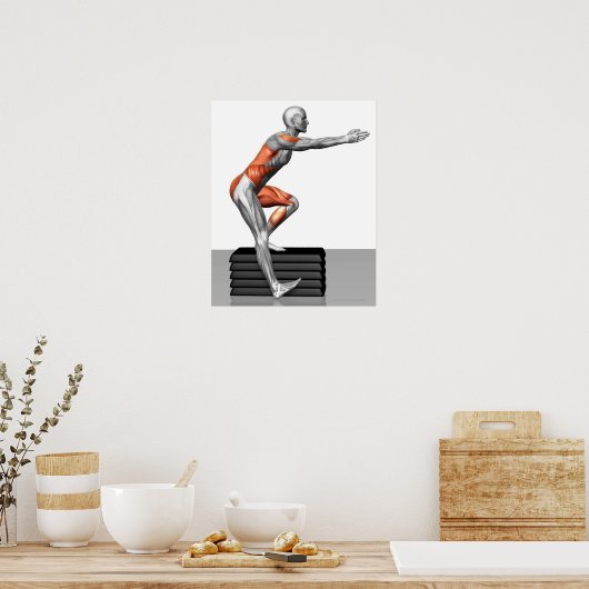 Stapsgewijze oefeningen poster (Keuken)