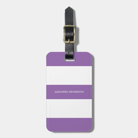 Stapsgewijze Paarse reis | Chic-Bagagelabel Bagagelabel (Voorkant verticaal)