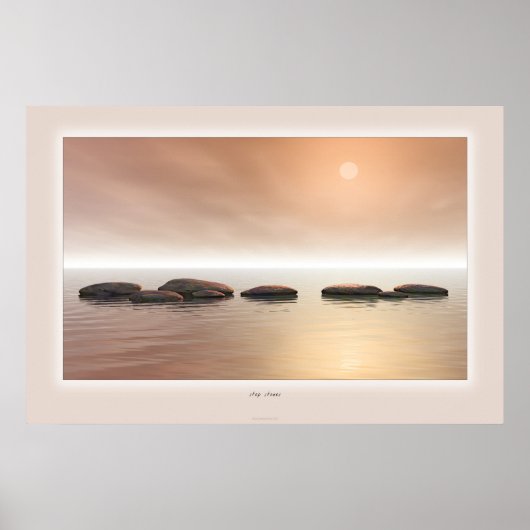 stapstenen poster (Voorkant)