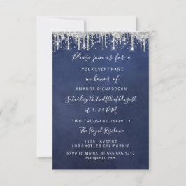 Stapt de Zilveren Confetti Bridal Wedding 16th Nav Kaart
