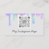 Stapt over een Nail Microblade Logo Qr Gold Visitekaartje (Achterkant)