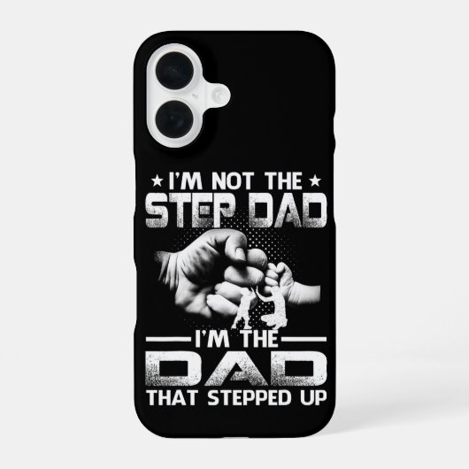 Stapte vader op iPhone 16 hoesje (Achterkant)