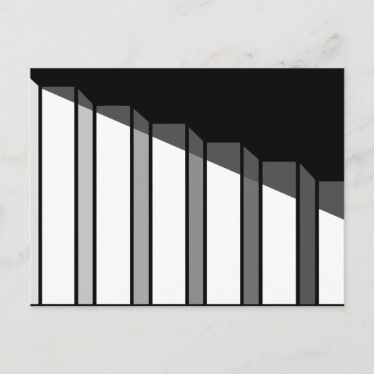 Staptrap voor optische illusie briefkaart (Voorkant)