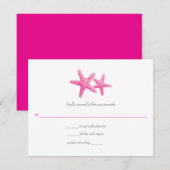 Stapvis Pair Wedding Response RSVP Kaartje (Voorkant / Achterkant)