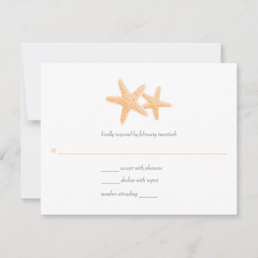 Stapvis Pair Wedding Response RSVP Kaartje (Voorkant)
