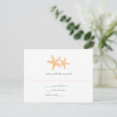Stapvis Pair Wedding Response RSVP Kaartje (Staand voorkant)