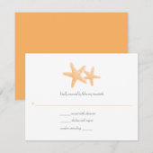 Stapvis Pair Wedding Response RSVP Kaartje (Voorkant / Achterkant)