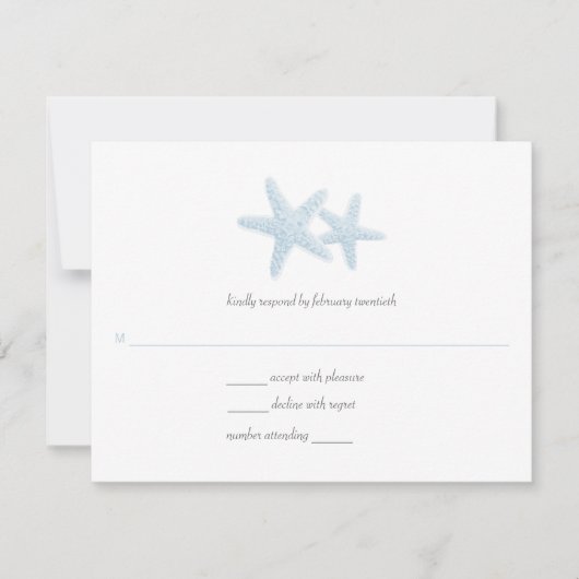 Stapvis Pair Wedding Response RSVP Kaartje (Voorkant)