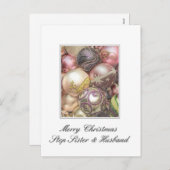 Stapzuster & Husband Merry-kerstkaart Feestdagenkaart (Voorkant / Achterkant)