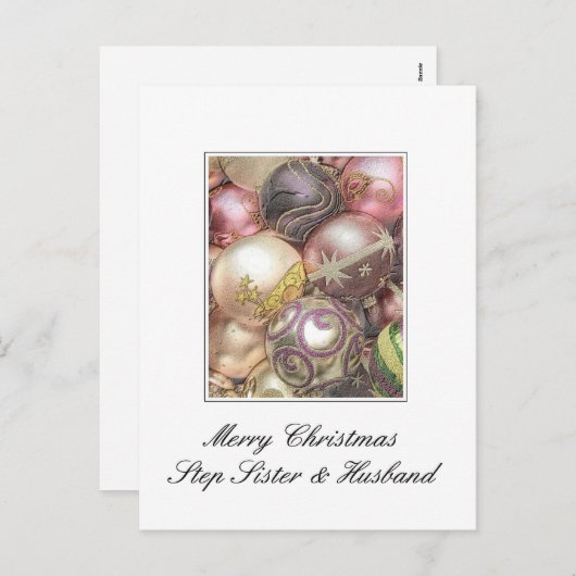 Stapzuster & Husband Merry-kerstkaart Feestdagenkaart (Voorkant / Achterkant)