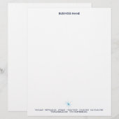 STAR6 LETTERHEAD BLUE BRIEFHOOFD SJABLOON (Voorkant / Achterkant)