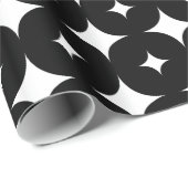 Star 7 Black en White Cadeaupapier (Rol Hoek)