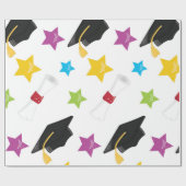 Star Afstuderen Cadeaupapier (Vlak)