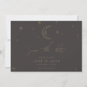 Star and Moon Celestial Save the Date with Photo (Voorkant)