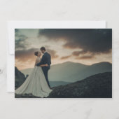 Star and Moon Celestial Wedding Photo Thank You  Bedankkaart (Achterkant)