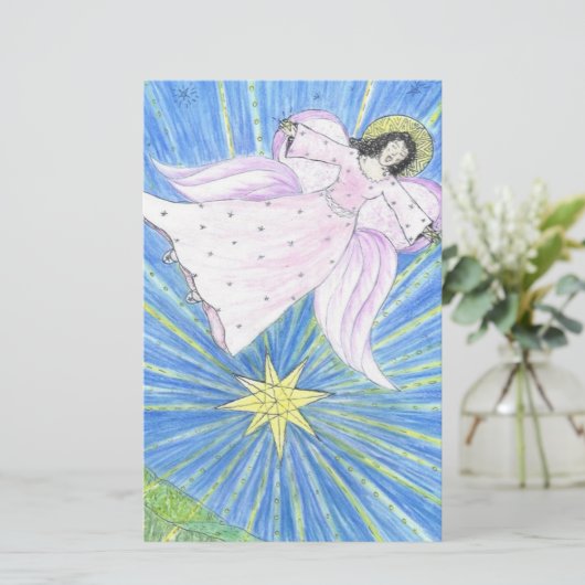 Star Angel Briefpapier (Staand voorkant)