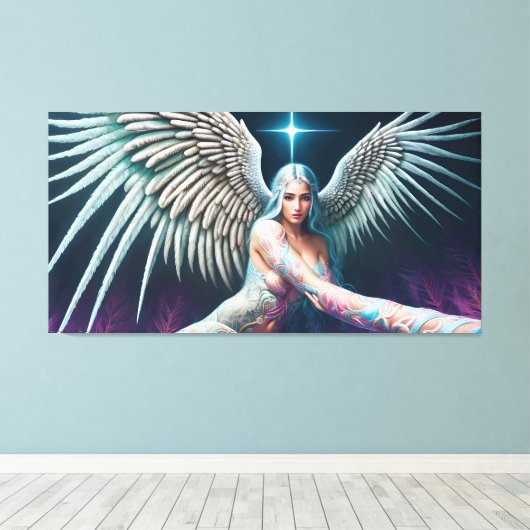 Star Angel Canvas Afdruk (Insitu (Houten vloer))