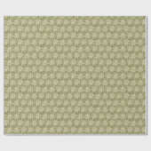 Star Anise Flower Sage Green Wrapping Paper Cadeaupapier (Vlak)