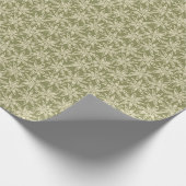 Star Anise Flower Sage Green Wrapping Paper Cadeaupapier (Hoek)