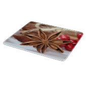 Star Anise Holiday Glass Cutting Board Snijplank (Hoek)
