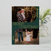 Star Arch Folie kerst Kaart (Staand Voorkant)